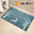 2019 colorful flower printed microfiber floor anti-fatigue mat door mat